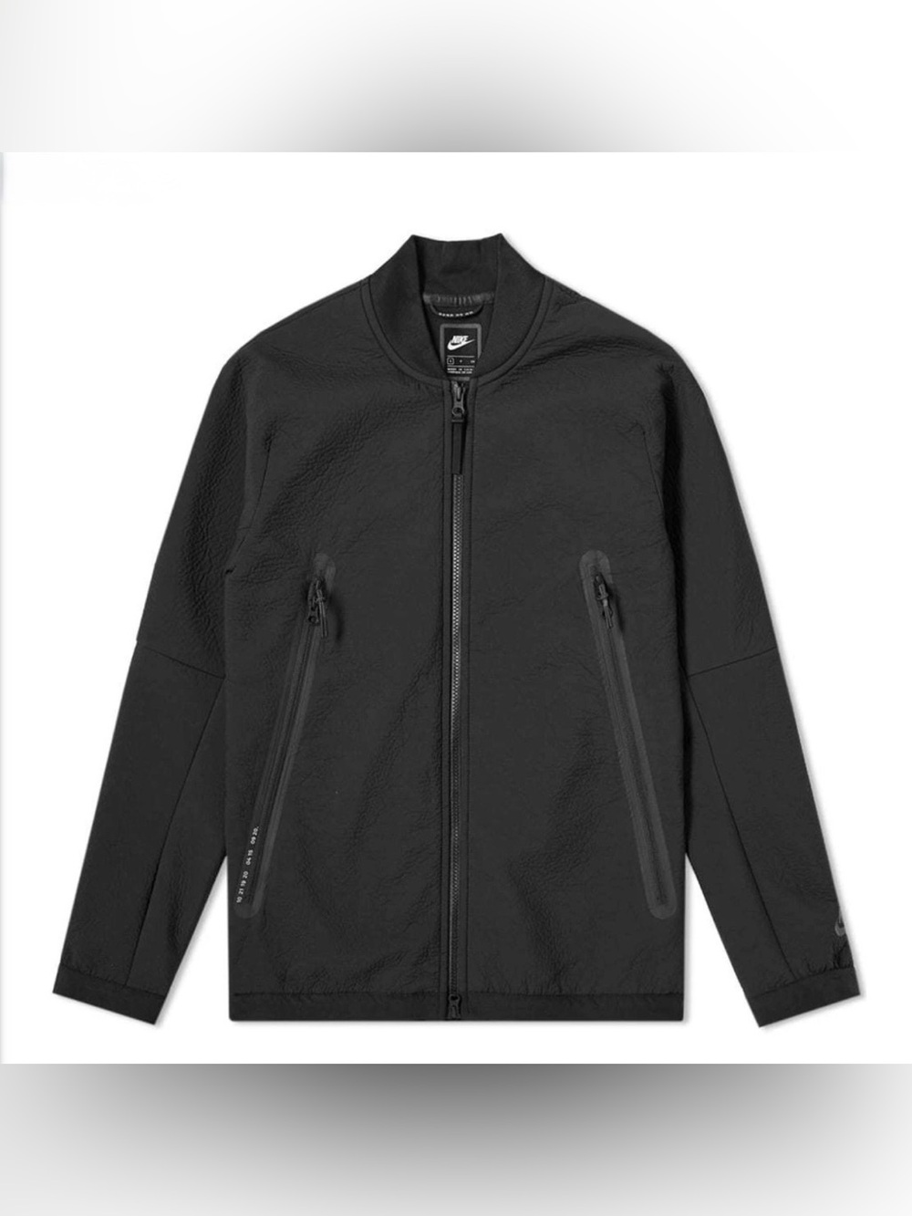 Nike Tech Pack Track Jacket Men's Large Black Full Zip Lightweight Sportswear